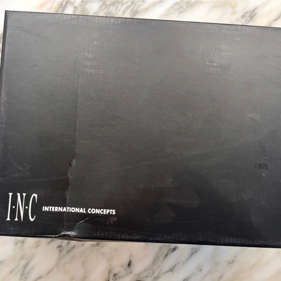 New! INC Suede Tayla Sneakers Hi-Top Black Platform Wedge Heel Fashion Sneaker - Picture 13 of 13